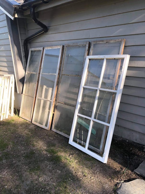 Orangeri af genbrugsmaterialer Orangeri af genbrugsmaterialer